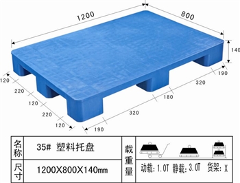 1208平面九腳塑膠卡板 